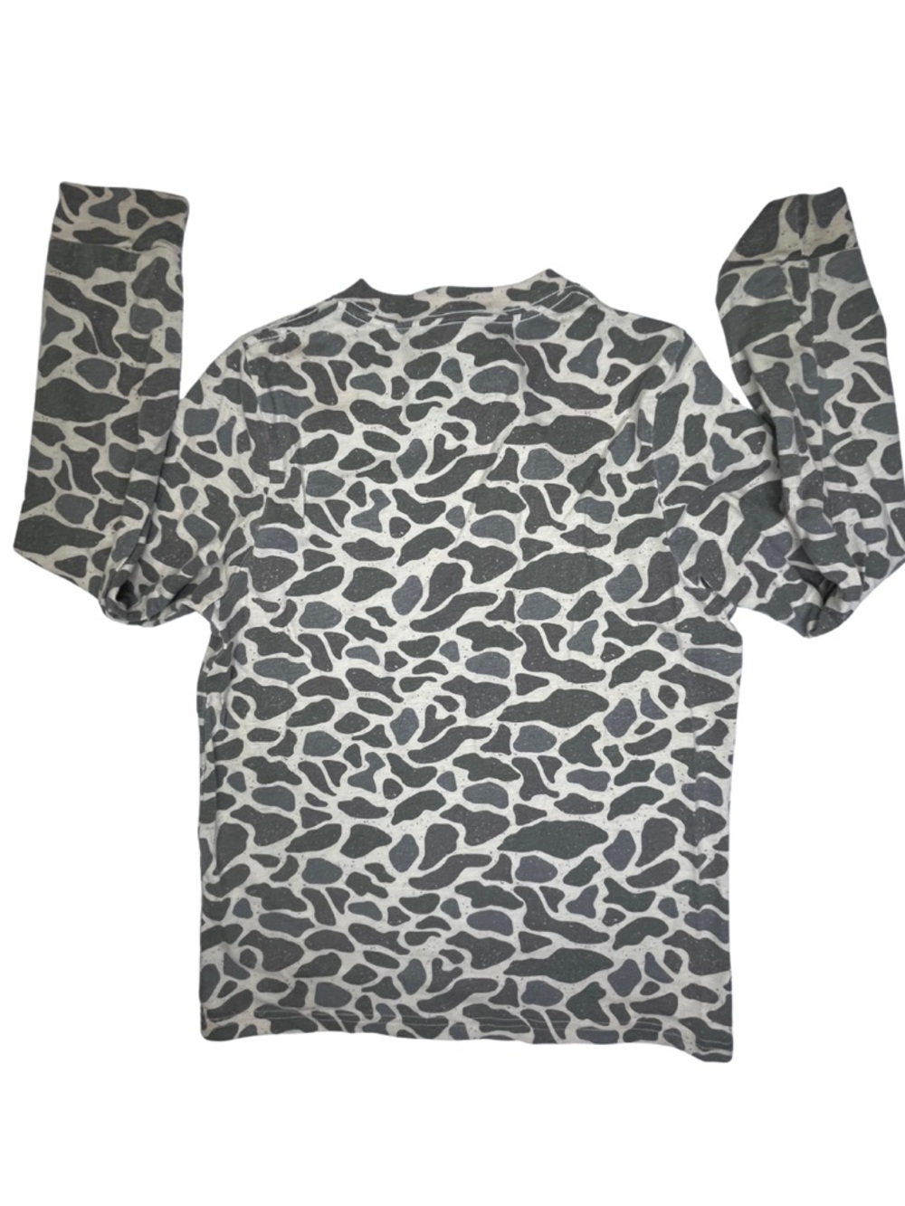 Burlebo Youth Large 10/12 Old School Camo Long Sleeve Hunting Shirt Duck Camo